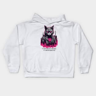 Cyberpunk cat Kids Hoodie